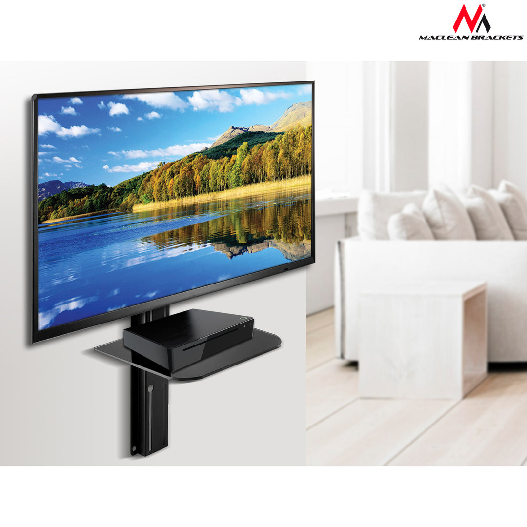 MacLean MC-771 TV-beugel Wall Mount 23 "- 42" met dvd Xbox PS4-plank 30kg Vesa LCD LED-plasma