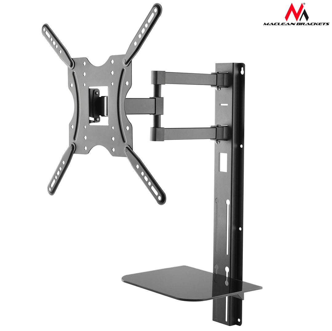 MacLean MC-772 TV Soporte de pared Soporte de soporte DVD Xbox PS4 PS5 LCD LED 32 "- 55"