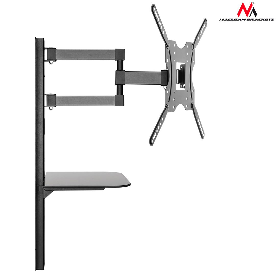 MacLean MC-772 TV Soporte de pared Soporte de soporte DVD Xbox PS4 PS5 LCD LED 32 "- 55"