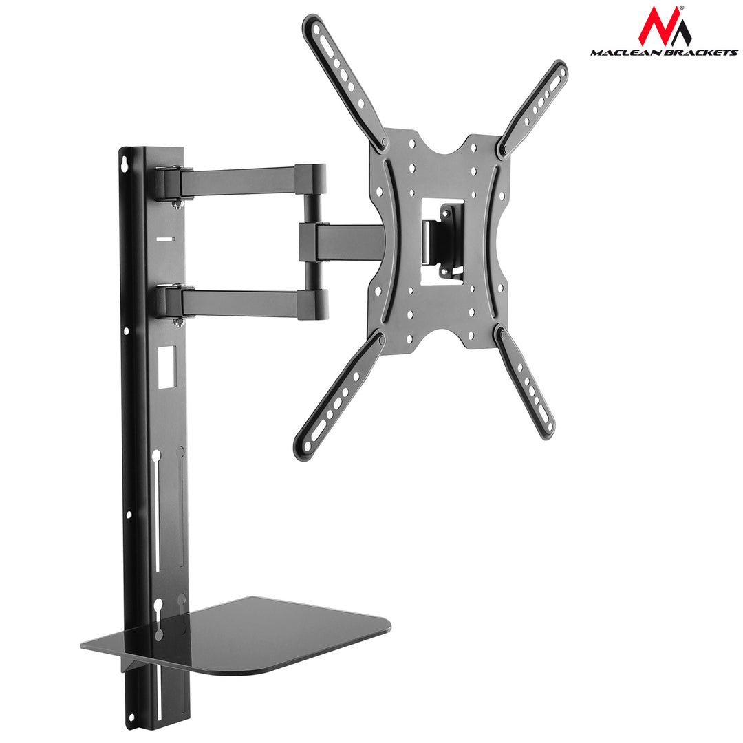 Maclean MC-772 TV Wall Bracket Holder Mount Shelf  DVD Xbox PS4 PS5 LCD LED 32 "- 55 "