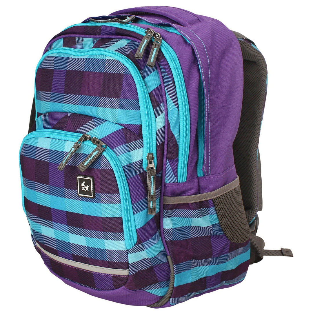 Hama All Out Blaby Sommer Check lila Jugend Rucksack