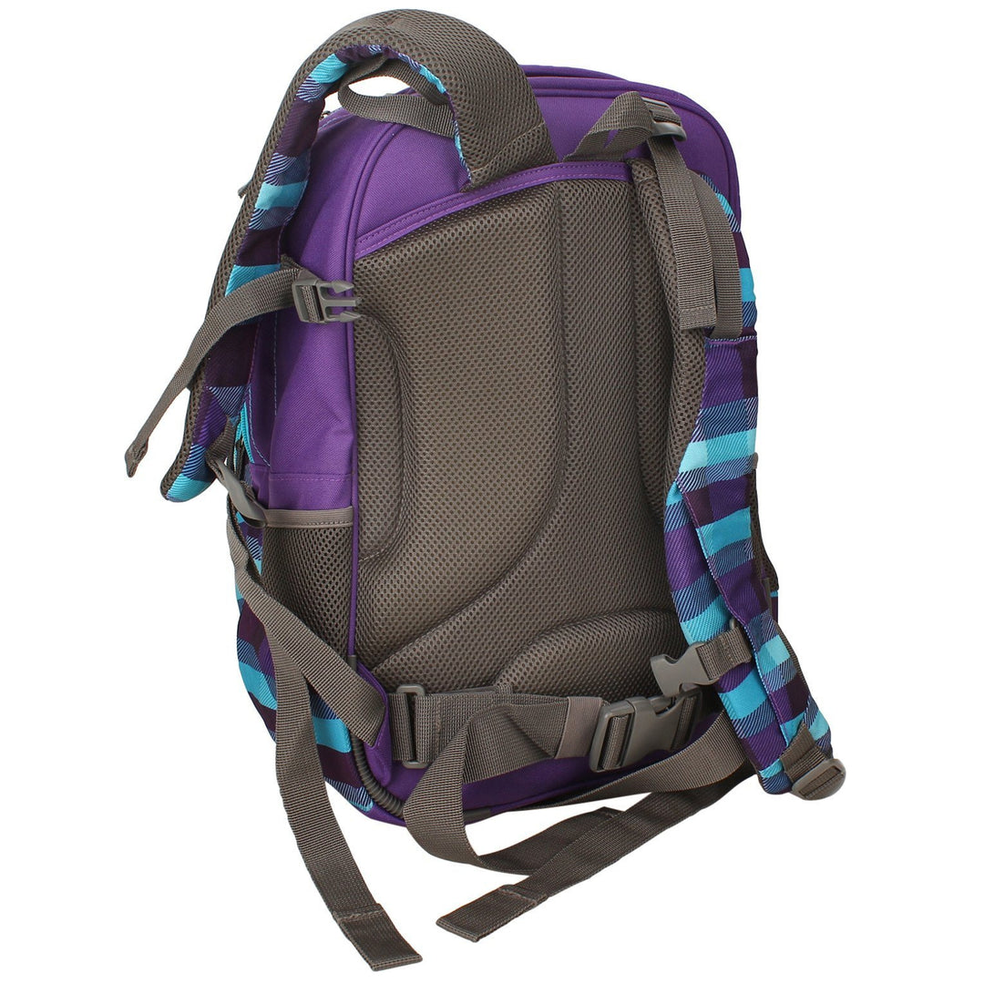 Hama All Out Blaby Summer Check Purple Youth Backpack