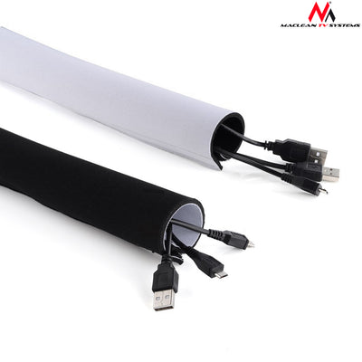 Maclean verstellbarer Kabelkanal MCTV-672 Schwarz und Weiß zur Auswahl