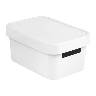 Boîte de rangement avec couvercle curver Infinity 4.5l blanc