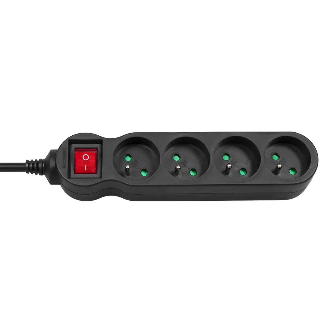 Maclean Energy MCE180 extension power strip 4 sockets with switch