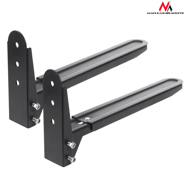 Soporte universal de pared negro para hornos de microondas y equipos audiovisuales Maclean MC-776 B