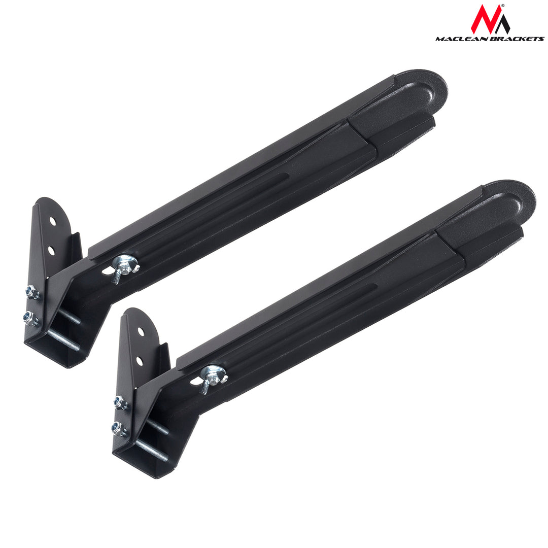 Soporte universal de pared negro para hornos de microondas y equipos audiovisuales Maclean MC-776 B