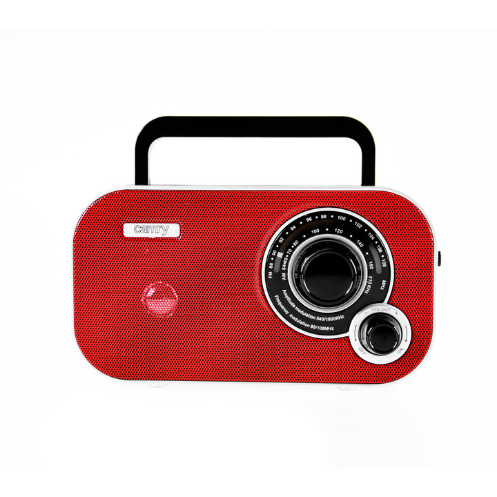 Kleines tragbares Retro-AM/FM-Radio CR1140 Camry rot