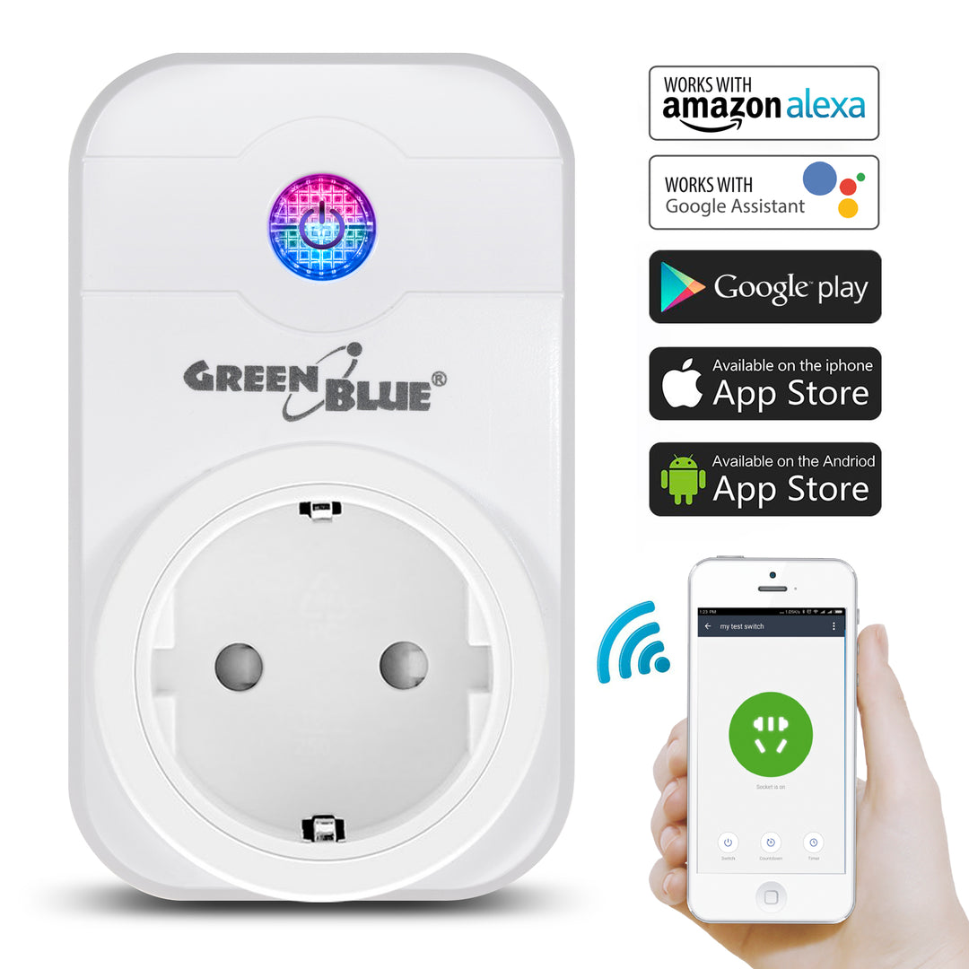 Smart WiFi Presa di corrente Spina  Wireless Timer Telecomando Interruttore di alimentazione dell'app Alexa