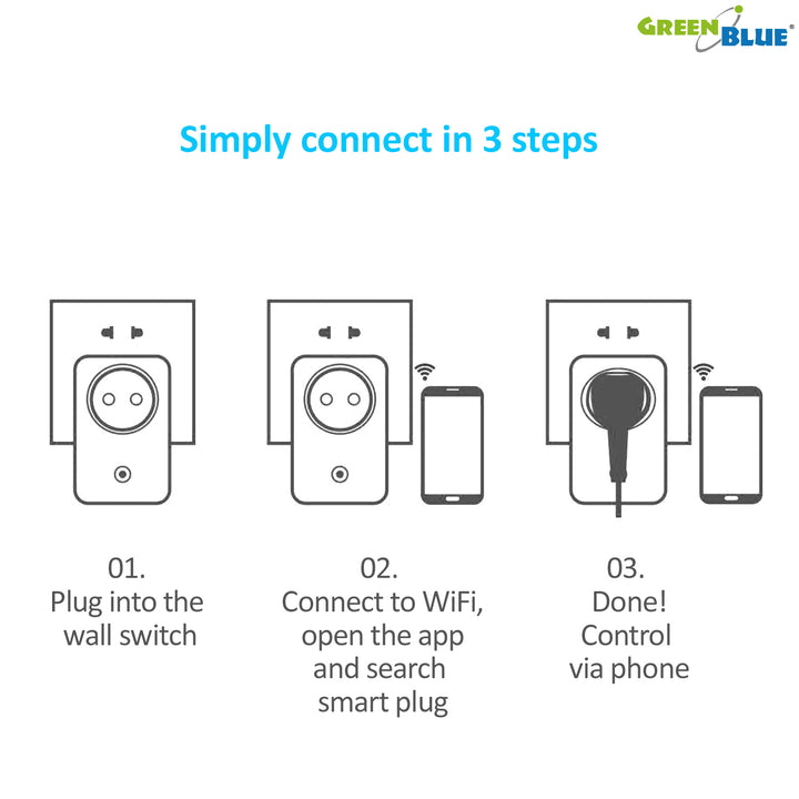 Smart WiFi Presa di corrente Spina  Wireless Timer Telecomando Interruttore di alimentazione dell'app Alexa