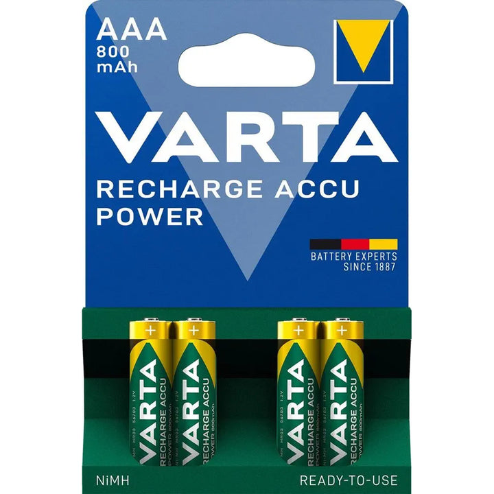 4x battery cap Varta Ready2use R03 AAA 800mAh NiMH