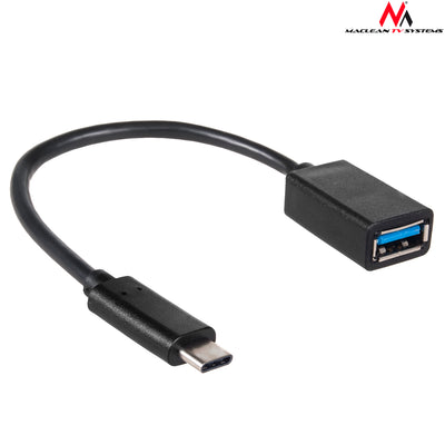 Maclean MCTV-843 - Cable USB OTG 3.0 AF Tipo C Carga Transmisión de datos Carga del teléfono 15cm