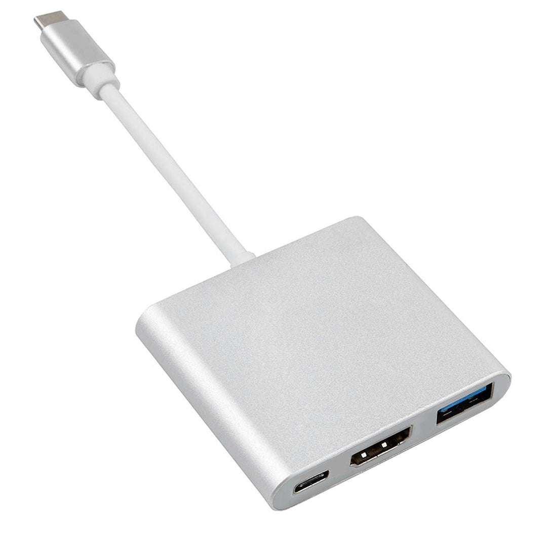 Maclean MCTV-840 USB-C - Concentrador adaptador HDMI / USB 3.0 / USB-C