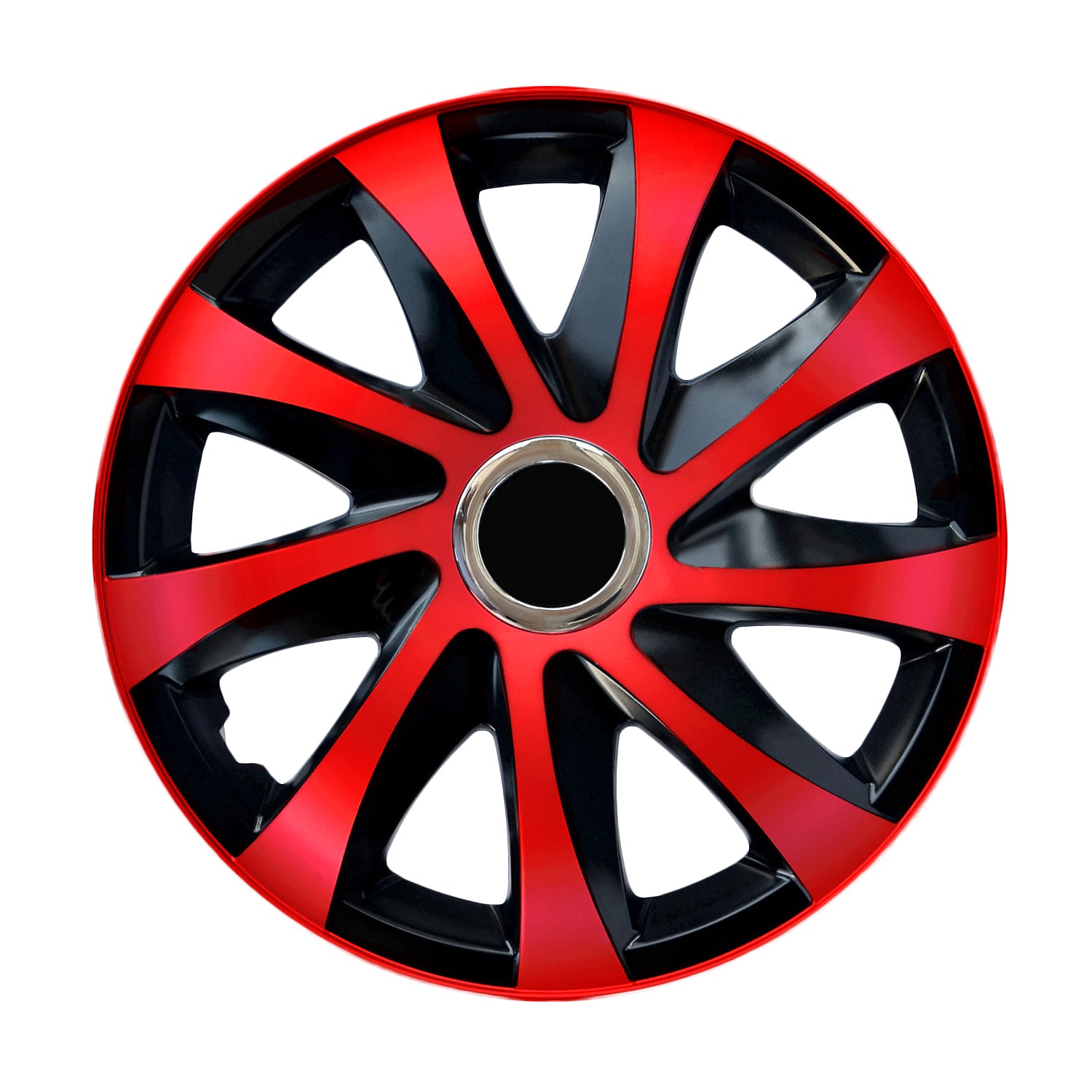 Translucent Hubcap NRM DRIFT Extra red/black 15