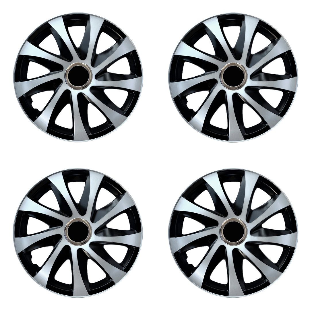 Jeu de 4 roues chromatiques Drift Extra 16" au design moderne couleur argent