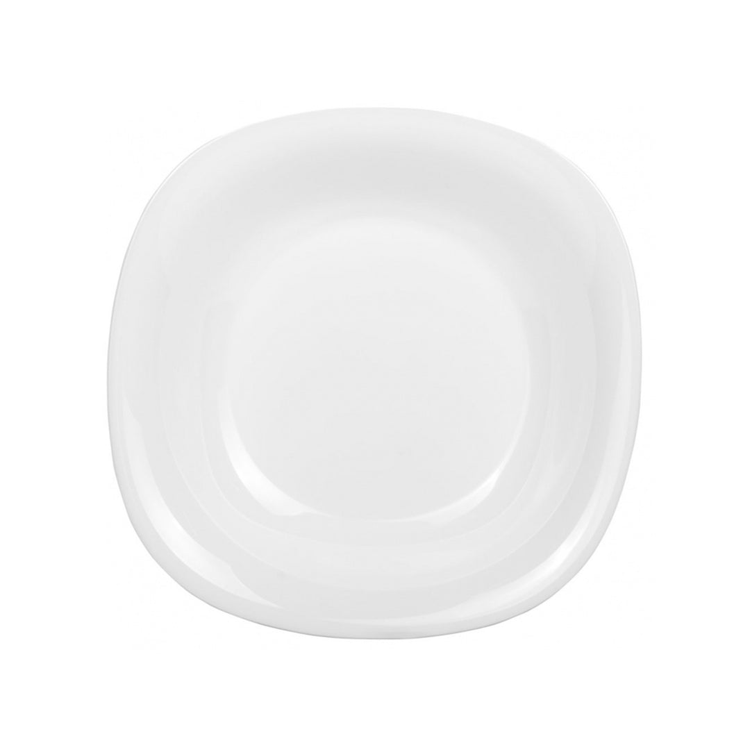 Luminarc LUMINARC Juego de Comedor de 18 Piezas Servicio de Platos para 6 Personas Blanco y Negro Apto para microondas y lavavajillas