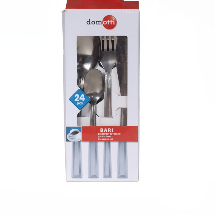 Cutlery Set 24 PCS Service for 6 People Stainless Steel Soup Spoon Knife Fork Tea Spoon