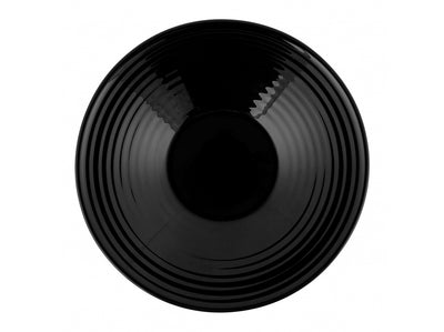 Black Glass Ensalada Bowl 16 cm Hairena Noir Luminarc Round