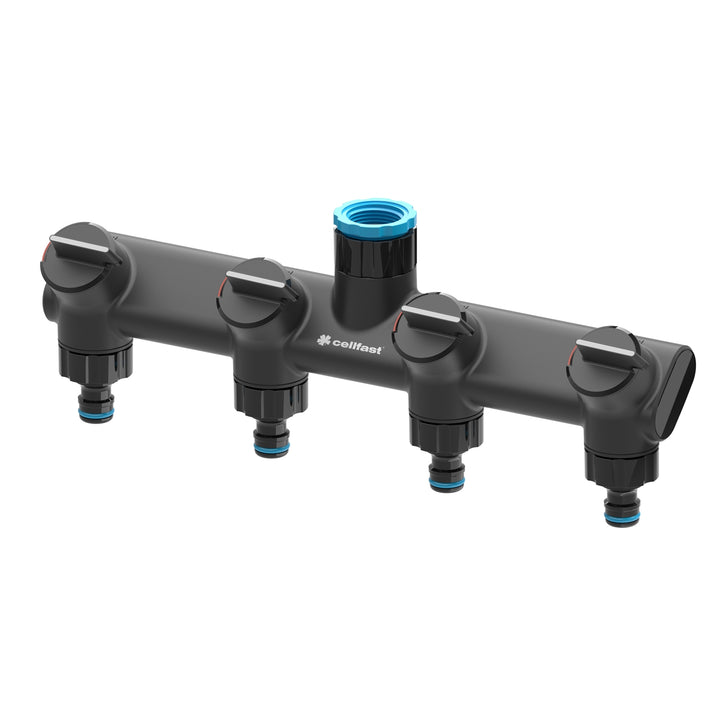 Cellfast Ergo quadruple manifold - allows four devices to be connected simultaneously to one tap