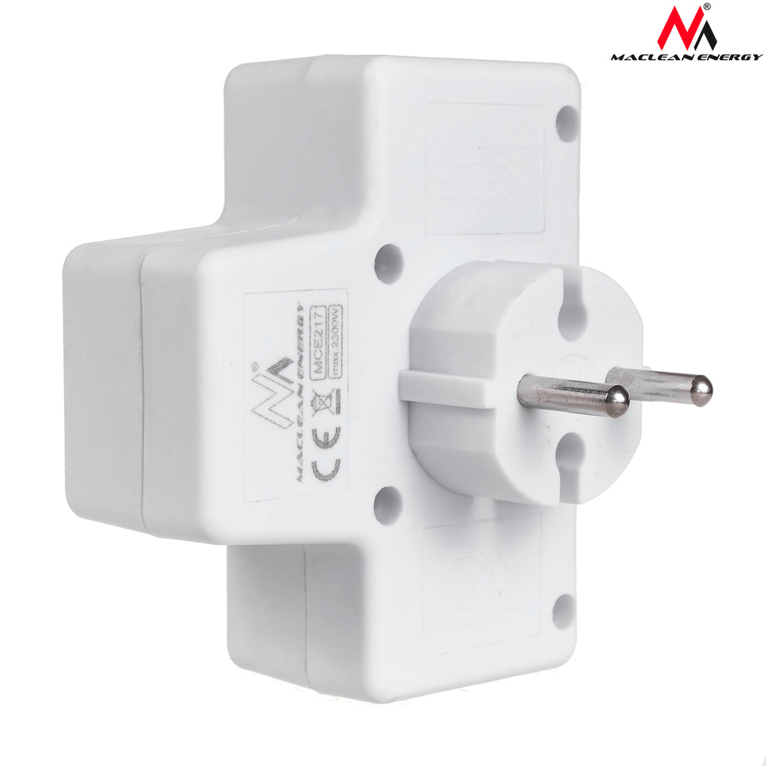 Connecteur d'alimentation en quatre phases avec commutateur Maclean Energy MCE217 4x2,5A universel