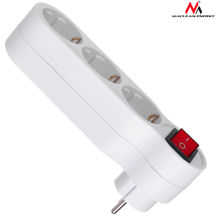 Interruptor de encendido / apagado Maclean Energy MCE216 blanco 16A.