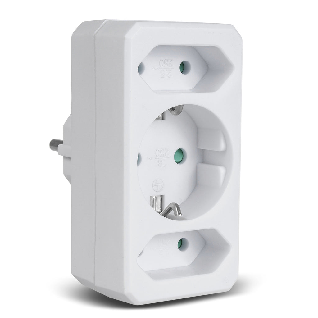 Adaptador de viaje Europa a Reino Unido Enchufe UK MCE154