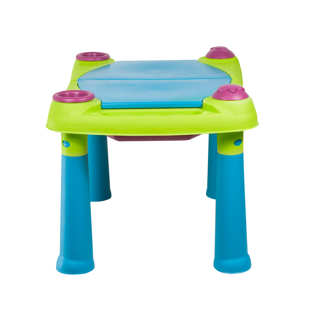 Keter Kinder Spieltisch Multifunktionaler Tisch Kreatives Spiel für Kinder Wasser-Sand Zeichnen Spielen