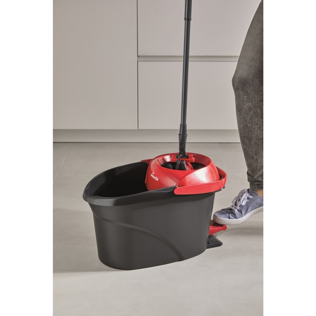 vileda eimer mit pedal Vileda 163425 Vileda Ultramat Turbo Flache Mopp-Eimer Set Mikrofaserkopf Henkelboden 2in1 – Euroelectronics EU