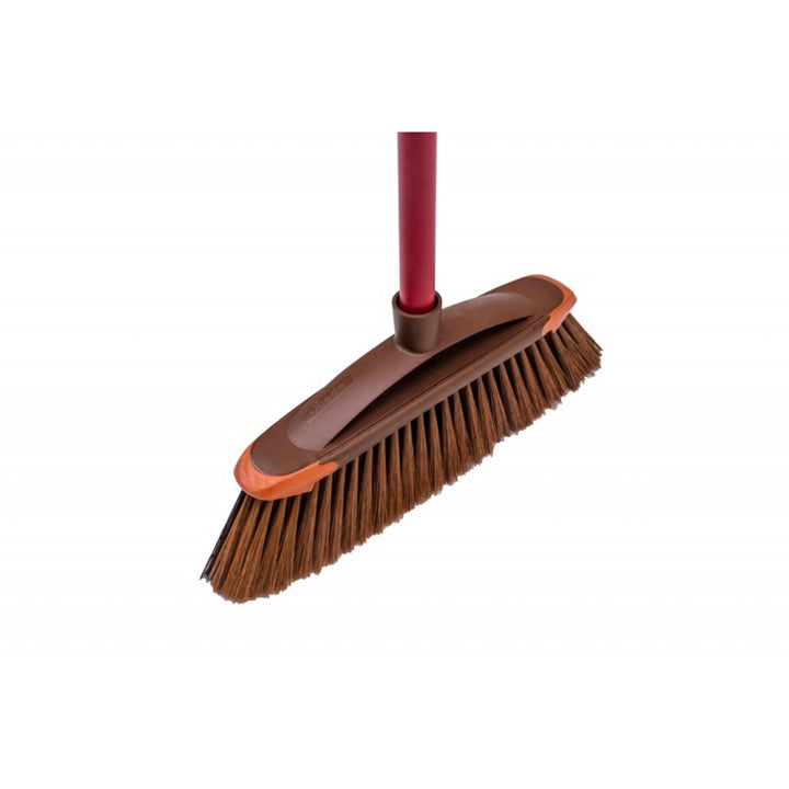 Vileda Brush with two different bristle sizes - one kind to sweep hair and fluff and second to sweep dust