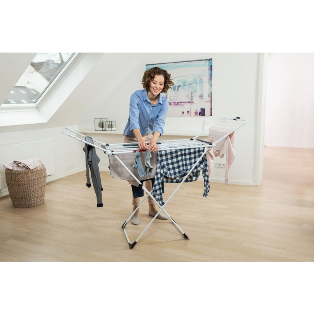 Vileda 157215 Vileda Drying Rack Clothes Dryer Airer Clothes Horse Laundry Folding Retractable