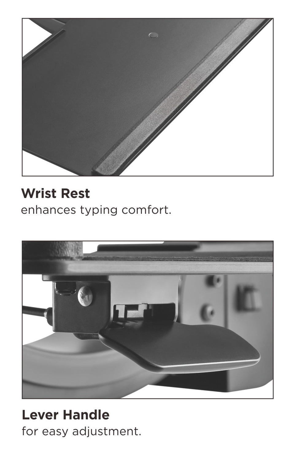 Maclean Klammern MC-795 Keyboard & Mouse Desk Halterung Halterung Halterung Handgelenk Ergonomisch