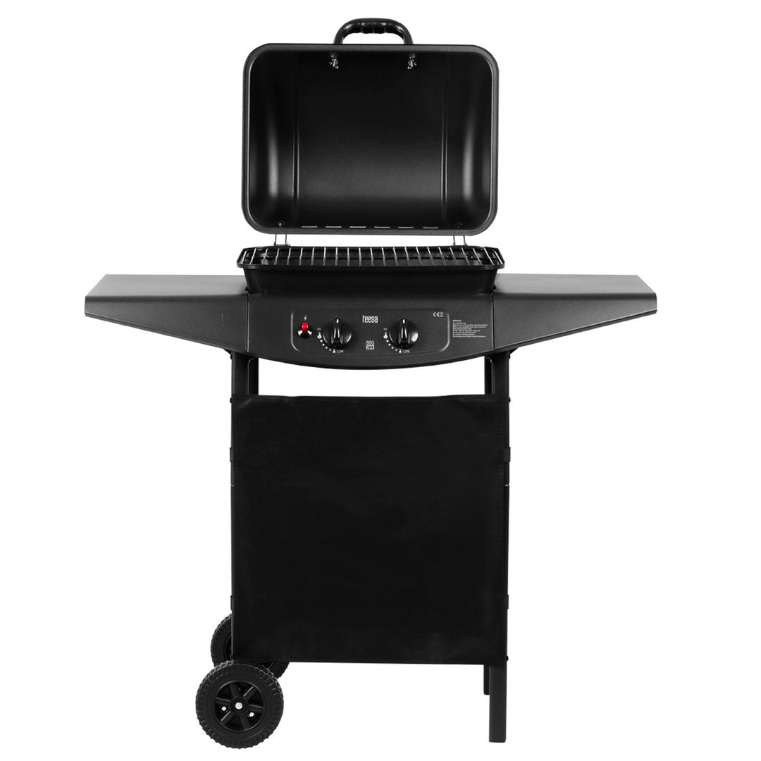 Teesa BBQ 2000 TSA0800 Gasbarbecue met 2 branders, Fatmelt Container,