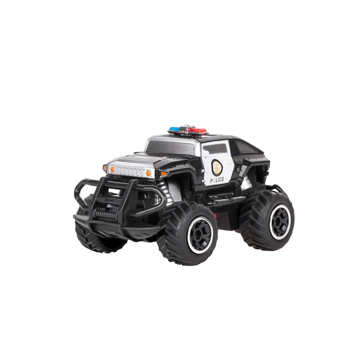 Remote Control Police Car Toy Vehicle up to 10 km/h AA Battery Play 1:43 CE 10m