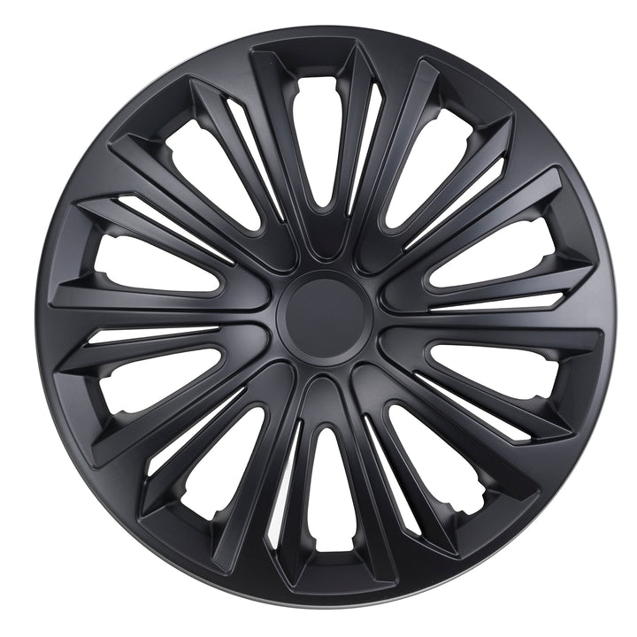 NRM Wheel Trims Covers Set 14'' Zwart Matt voor Staal Trims Universeel Super Resistant