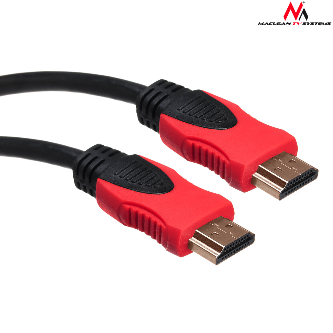 Câble HDMI 2.0 30AWG 4K 60Hz 4096 x 2160 avec Contacts 24K plaqués or Maclean MCTV-708