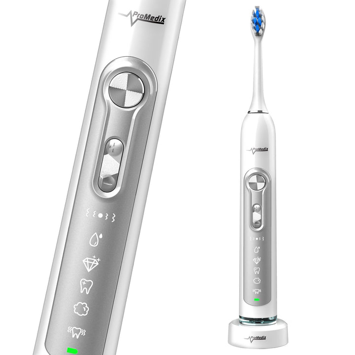 Sonic Electric Toothbrush Promedix PR-750 W IPX7 black, travel case, 5 modes, timer, 3 power levels, 3 heads