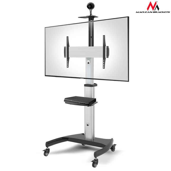 Maclean MC-801 profesional soporte tipo carretilla para TV LCD  máx. 70", máx. 50 kg, máx. VESA 600x400 Altura ajustable