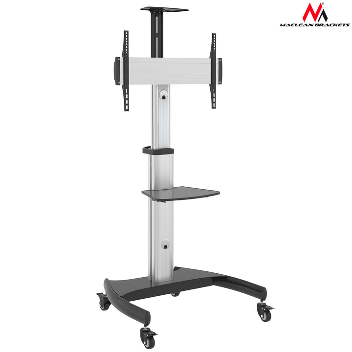 Maclean MC-801 profesional soporte tipo carretilla para TV LCD  máx. 70", máx. 50 kg, máx. VESA 600x400 Altura ajustable