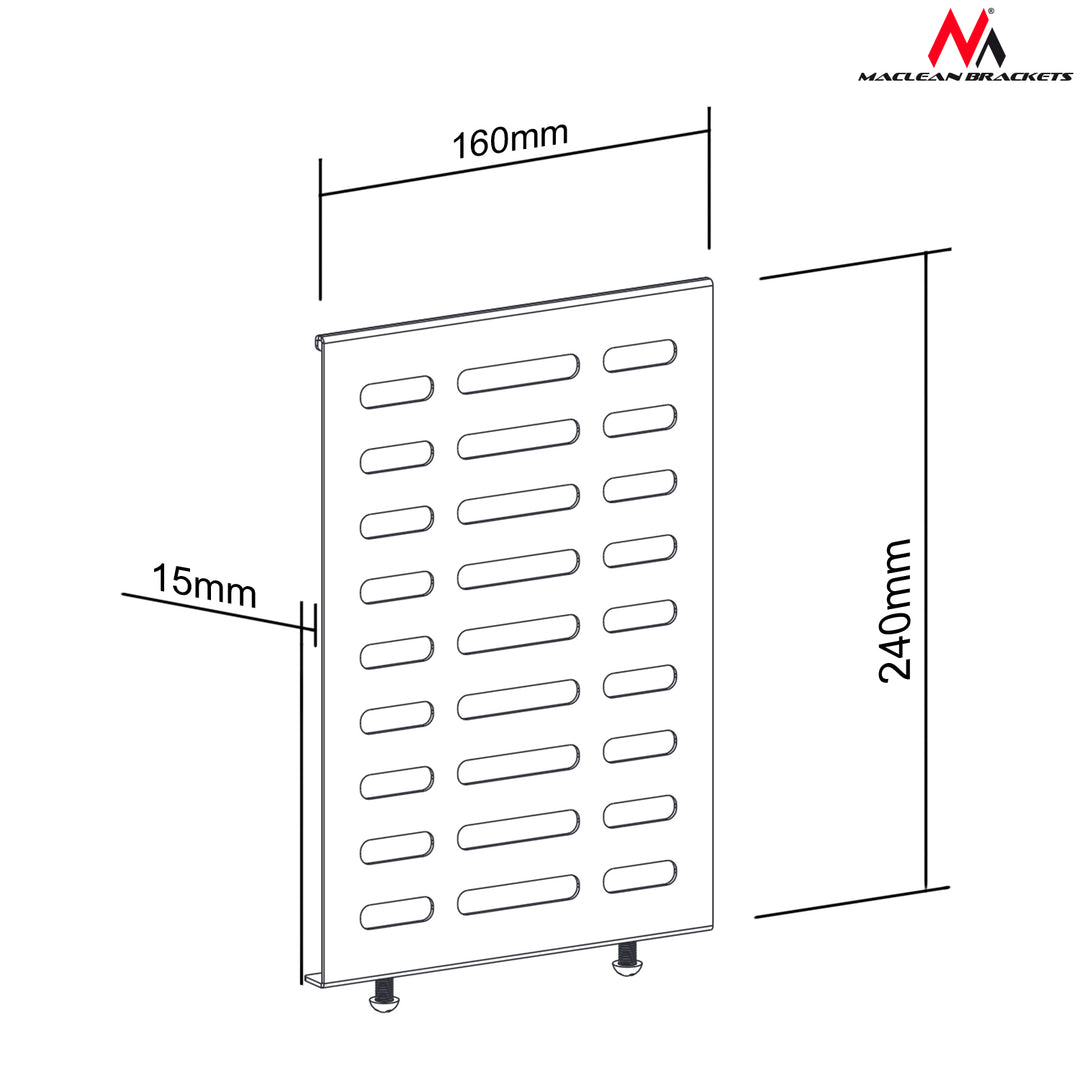 Soporte para Mini CPU, Thin Client,Terminales de Red, Maclean MC-802, 15x160x240mm