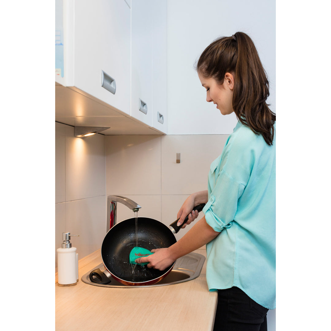 Vileda 115509 Vileda Pur Actieve Keuken Spons Anti Kras Cleaner Geschillen Geprofileerd Duurzaam 2 PCS