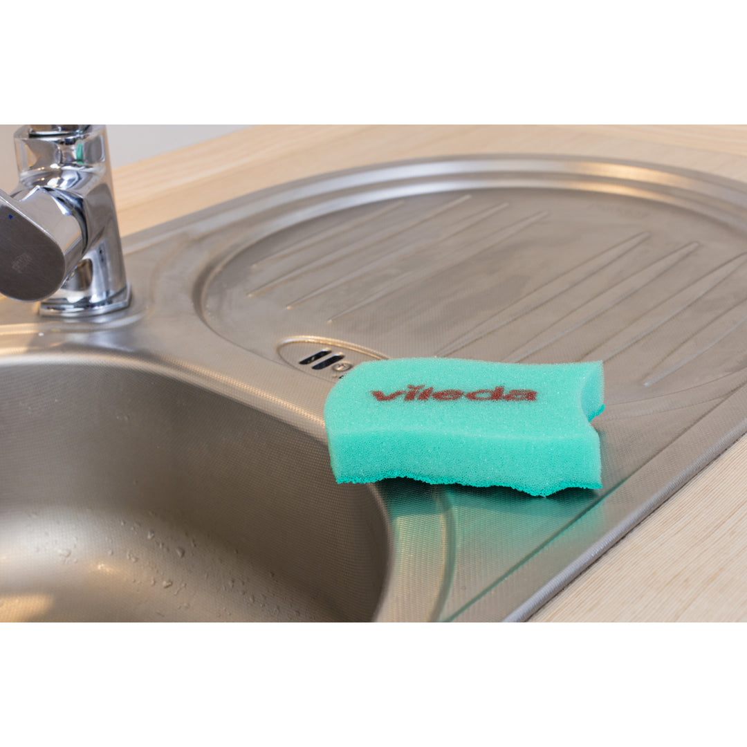 Vileda 115509 Vileda Pur Actieve Keuken Spons Anti Kras Cleaner Geschillen Geprofileerd Duurzaam 2 PCS