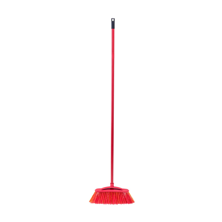 VILEDA 128763 Vileda Brush Broom 2in1 Garden Outdoor Stick Pole Sweeper Double Cleaning Terrace