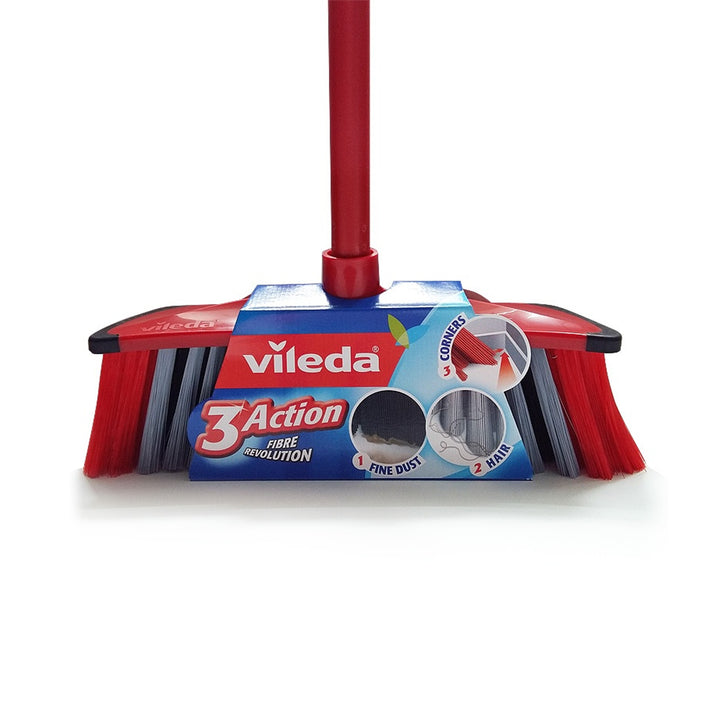 VILEDA BRUSH Broom brush 3ACTION + BARROW sweeping