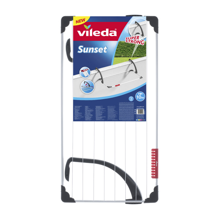 Vileda 157229 Vileda Balcony Drying Rack Mini Clothes Laundry Dryer Airer Underwear Shoes Foldable Adjustable Hanger