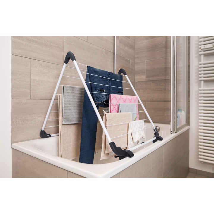 Vileda Acrobath Bath Laundry Airer Horse, Adjustable, Foldable, Plastic Joints and Covers, High Quality