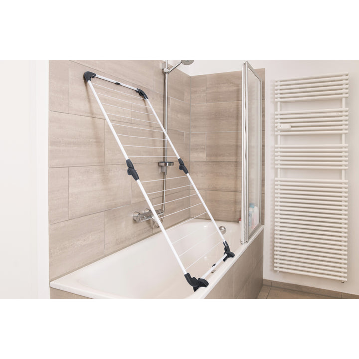 Vileda Acrobath Bath Laundry Airer Horse, Adjustable, Foldable, Plastic Joints and Covers, High Quality