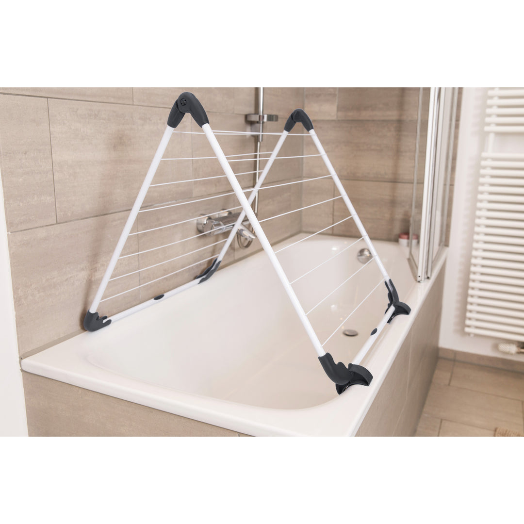 Vileda Acrobath Bath Laundry Airer Horse, Adjustable, Foldable, Plastic Joints and Covers, High Quality