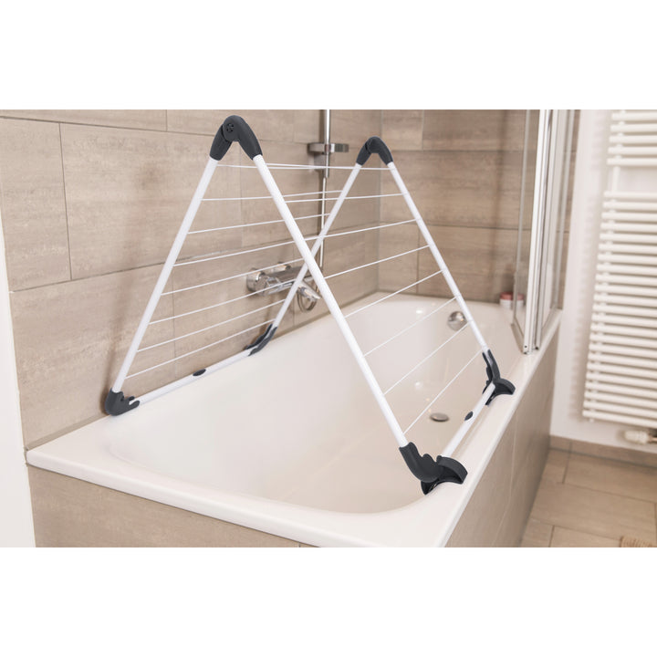 Vileda Acrobath Bath Laundry Airer Horse, Adjustable, Foldable, Plastic Joints and Covers, High Quality