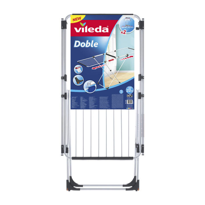 Vileda Doble verplaatsbare wasmachine lengte tot 209 cm