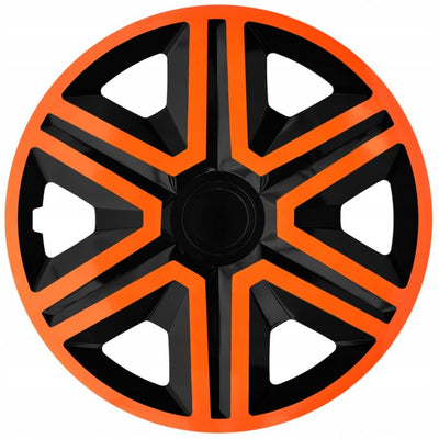 NRM 15 "Covers de roue" Universal 4 PCS Black Orange ABS Résistant Temps Résistant